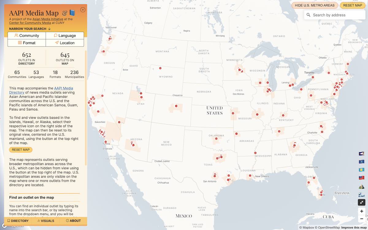 AAPI Media Map | Center for Community Media